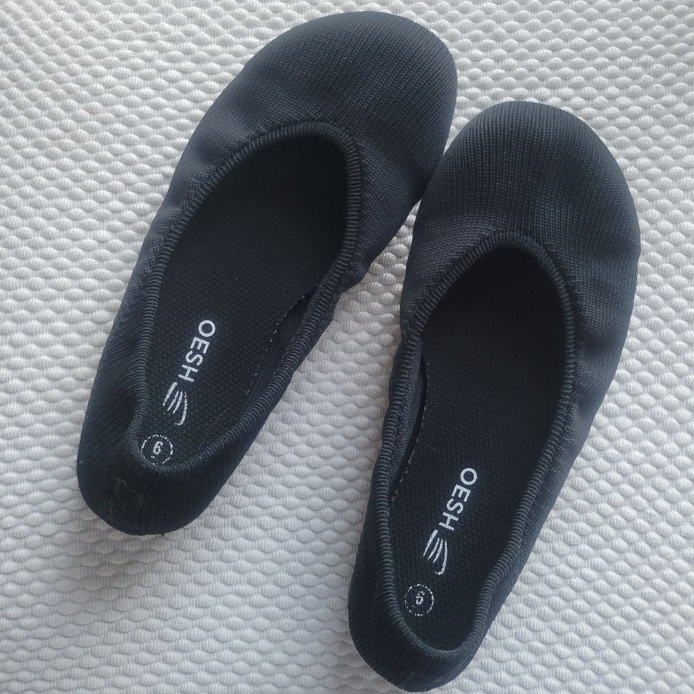 OESH Dream+ Flats in Essentail Black